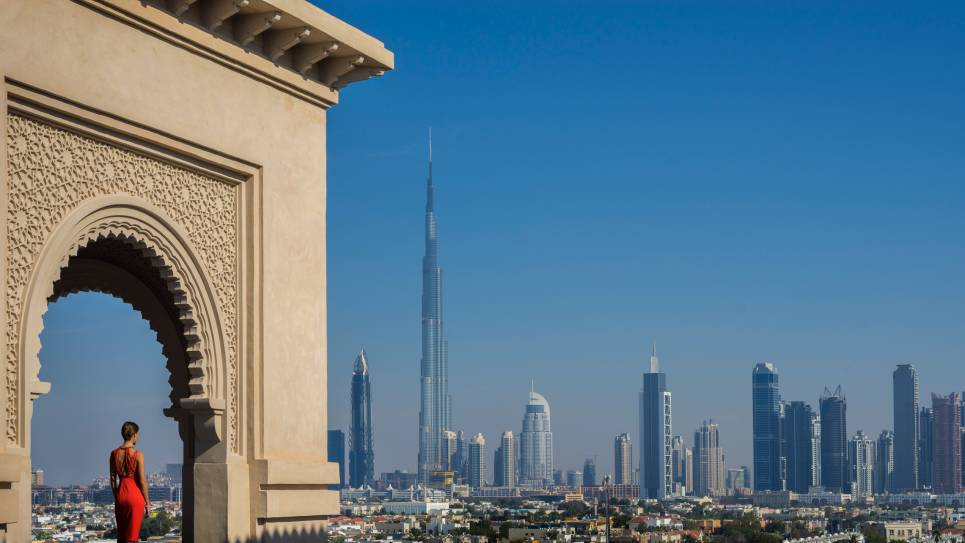 dubai, night, skyline