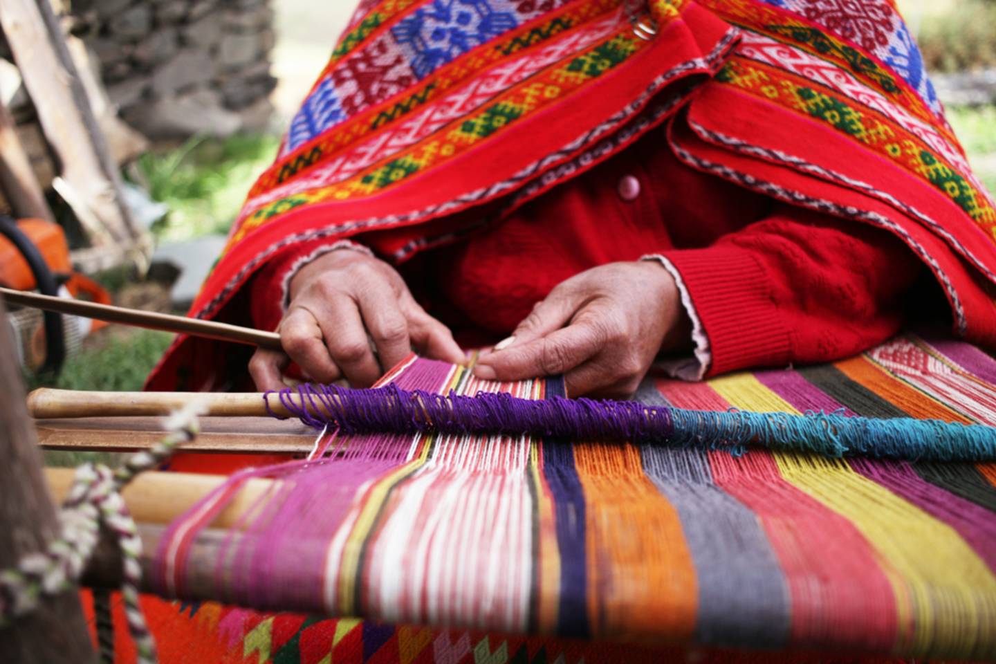 Peruvian weaver